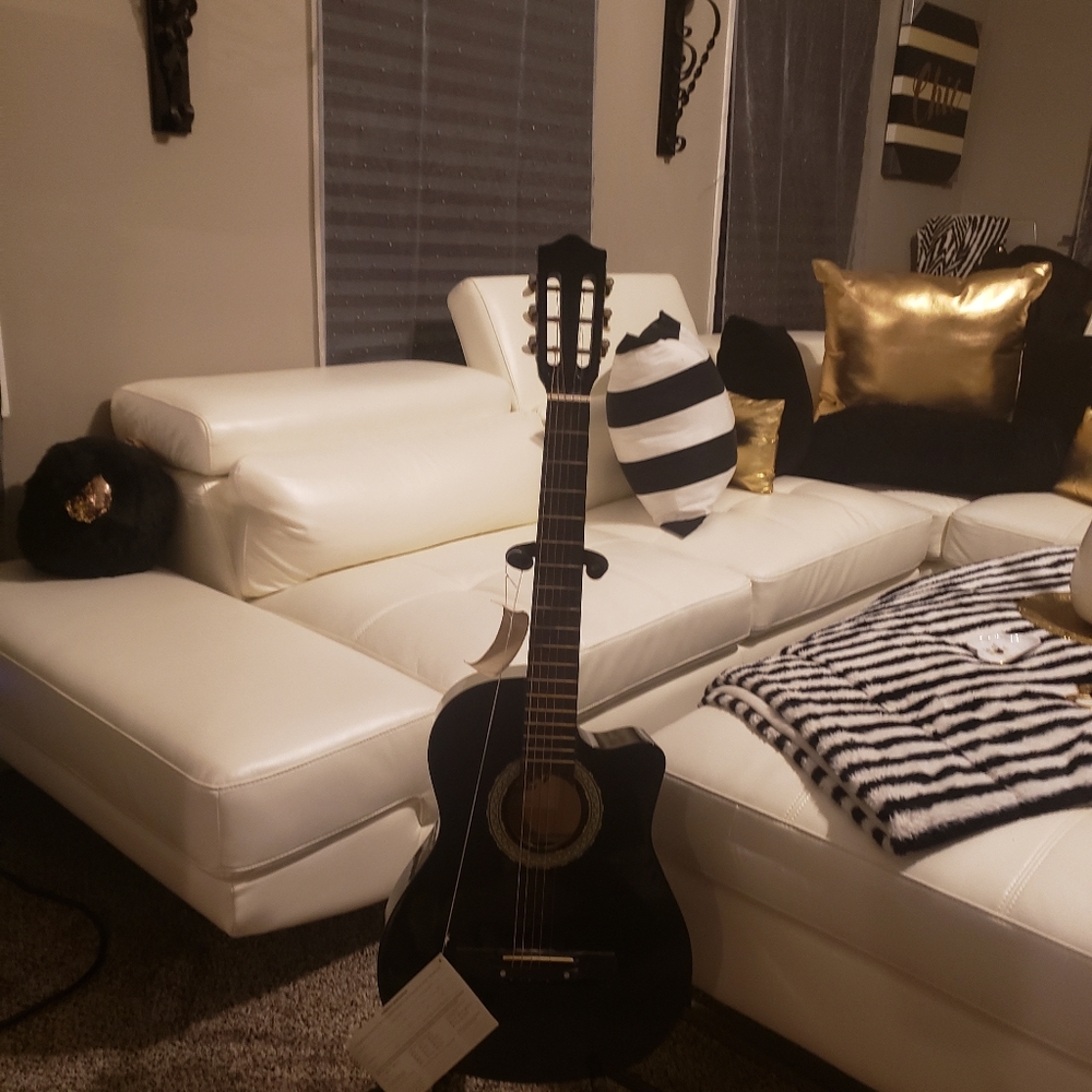 Guitar with stand